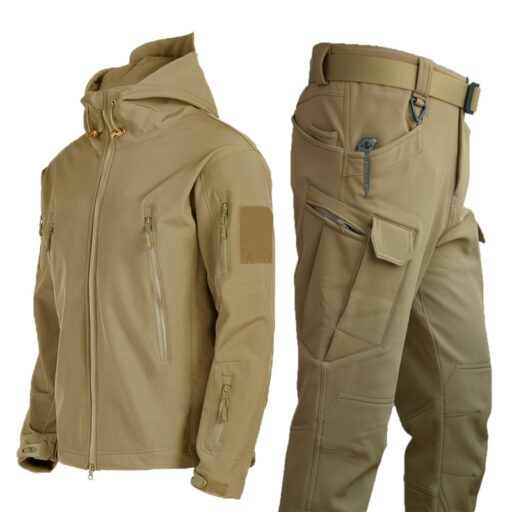 Khaki [jacket + pants]